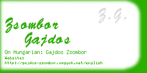 zsombor gajdos business card